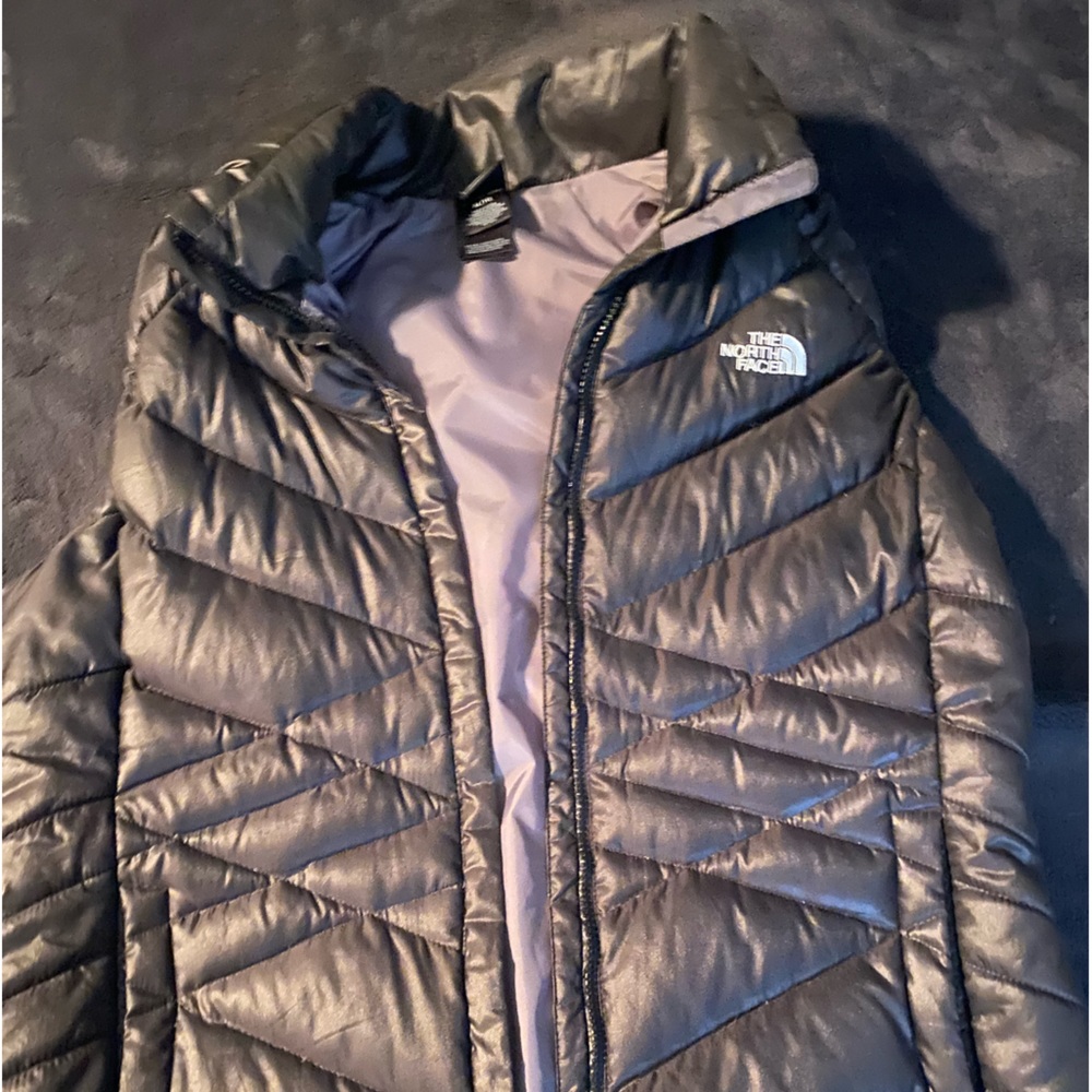 North face black vest